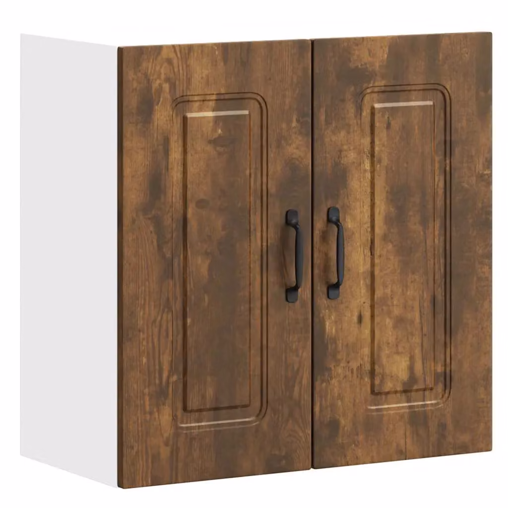 Berkfield Home Kalmar Wall Mounted Kitchen Cabinet in Smoked Oak Brown – 2