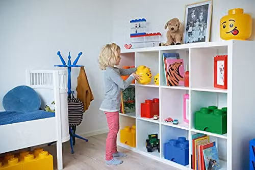 Room Copenhagen Winking Polypropylene Storage Box with Lid, Yellow, Stackable Toy Organiser for Children – 2