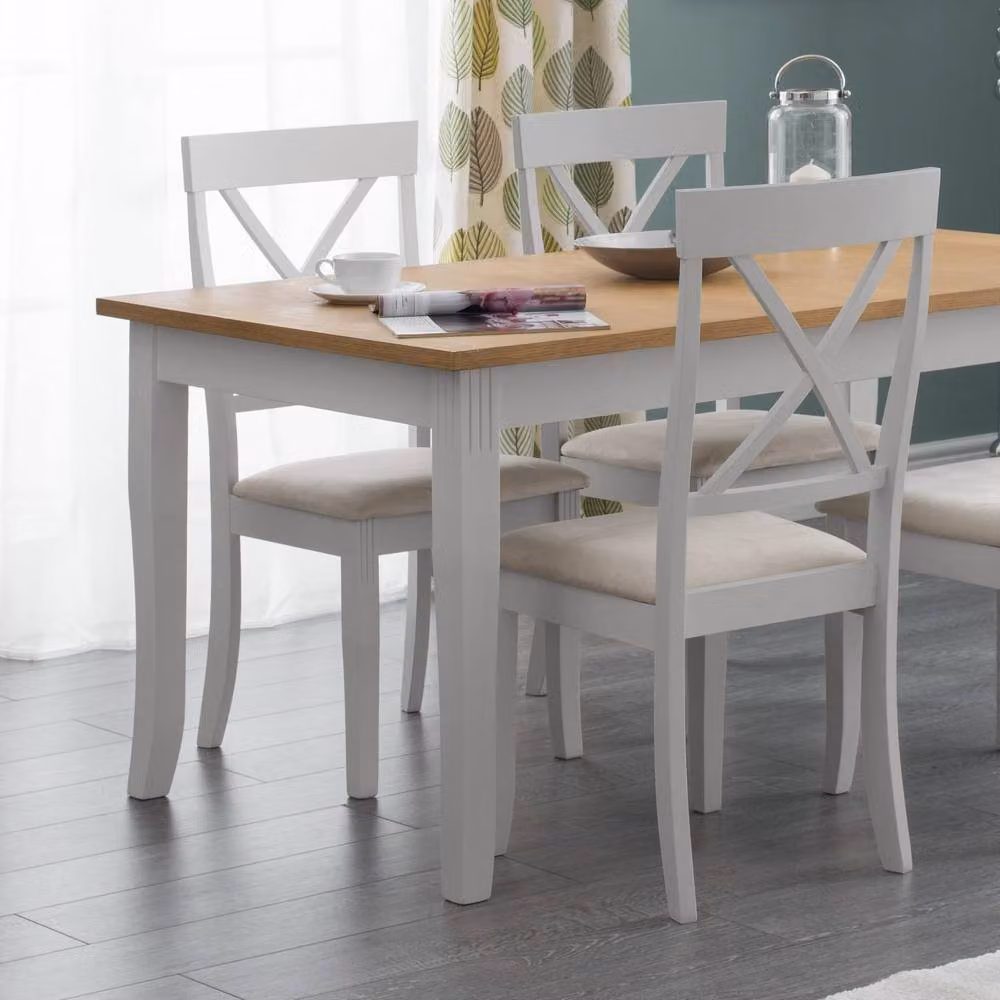 Cheshire Bromley Elegant Elephant Grey Fabric Dining Chairs - Set of 2 – 2