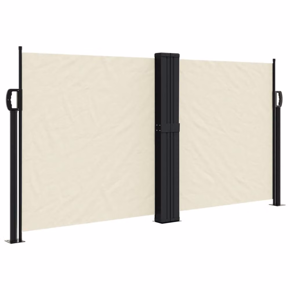 Berkfield Home Retractable Side Awning in Beige Polyester, W/H: 120 x 600 cm – 2