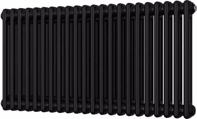UK Radiators Black 2 Column Steel Radiator H: 500 mm, W: 988 mm – 1
