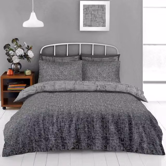GAVENO CAVAILIA Ryder Printed Double Duvet Cover in Grey and Multicolour