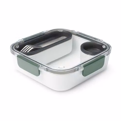 Black + Blum Bento Lunch Box with Cutlery, Leakproof and Microwave Safe, 1L, Green – 1