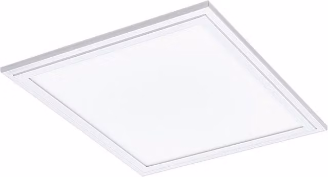 Loops White Square LED Flush Ceiling Panel Light 16W 4000K W/D/H: 30 x 30 x 1.1 cm