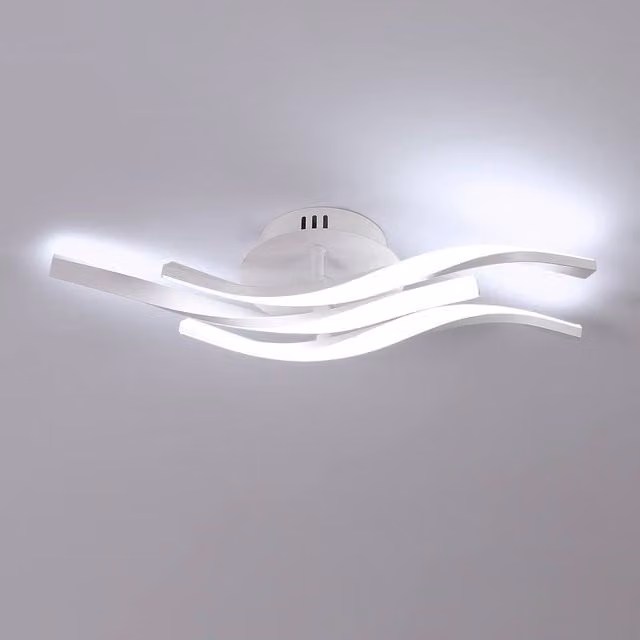 Pheashine Modern LED Ceiling Light, 24W, 6500K Cool White, Length: 52 cm, White – 1