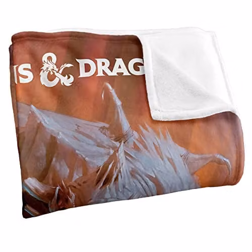 LOGOVISION Dungeons and Dragons Player's Handbook Art Super Soft Fleece Throw Blanket, Multicolour, W/D/H: 152 x 127 cm – 2