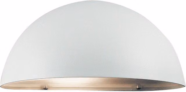 Nordlux Scor White Metal Outdoor Wall Light for Garden and Stairs, E27, IP33, Mains Powered