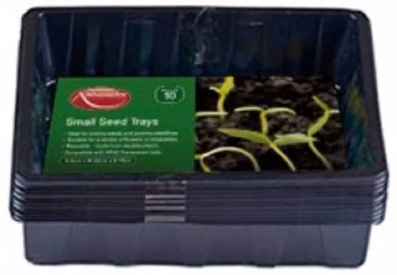 Ambassador Black Plastic Seed Tray Planter – 1