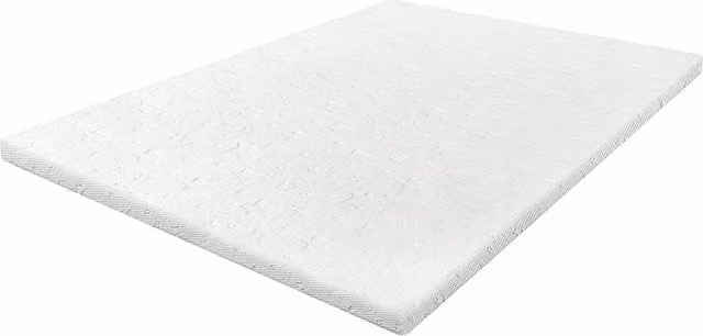 Lavio King Memory Foam Mattress Topper with Bamboo Charcoal, 5cm, White