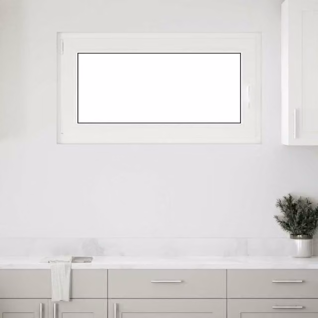 Berkfield Home RISOR Basement Tilt and Turn Window, White, W: 110 cm, H: 70 cm