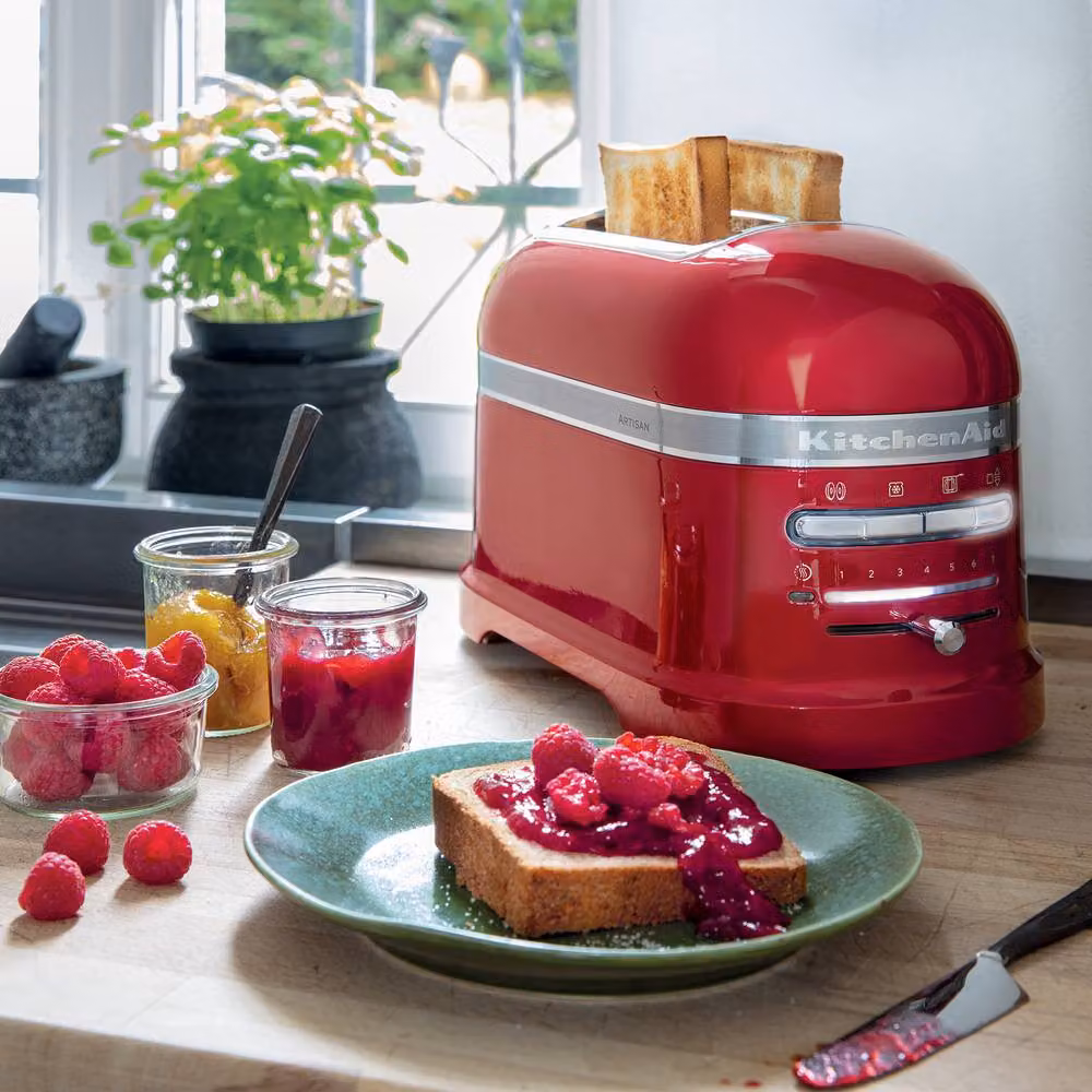 KitchenAid Artisan 2 Slot Metal Toaster with Digital Display in Red – 2
