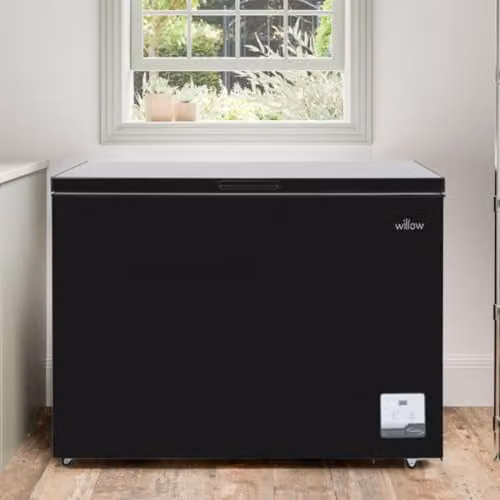 Willow 292L Freestanding Chest Freezer in Black – 2