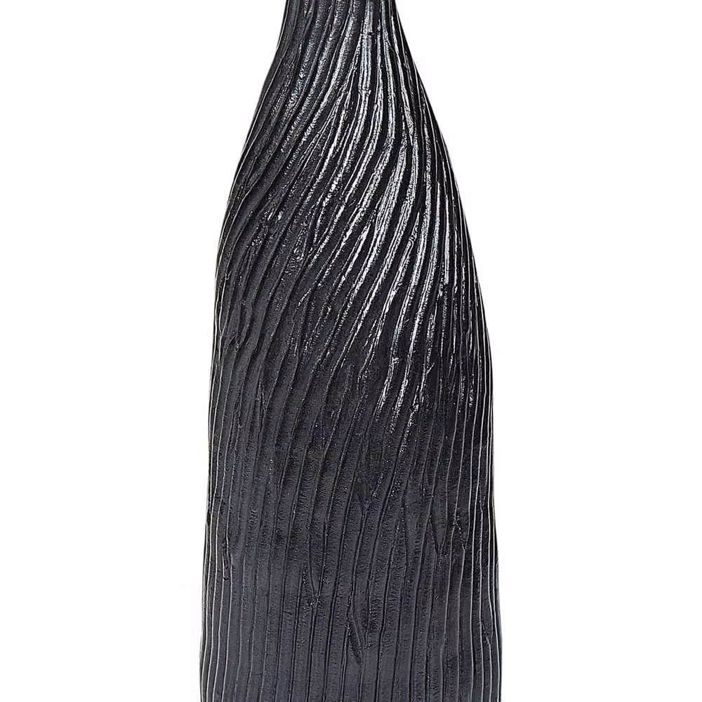 Wyld and Coco Black Ceramic Scandinavian Tabletop Vase, Height: 50 cm – 2