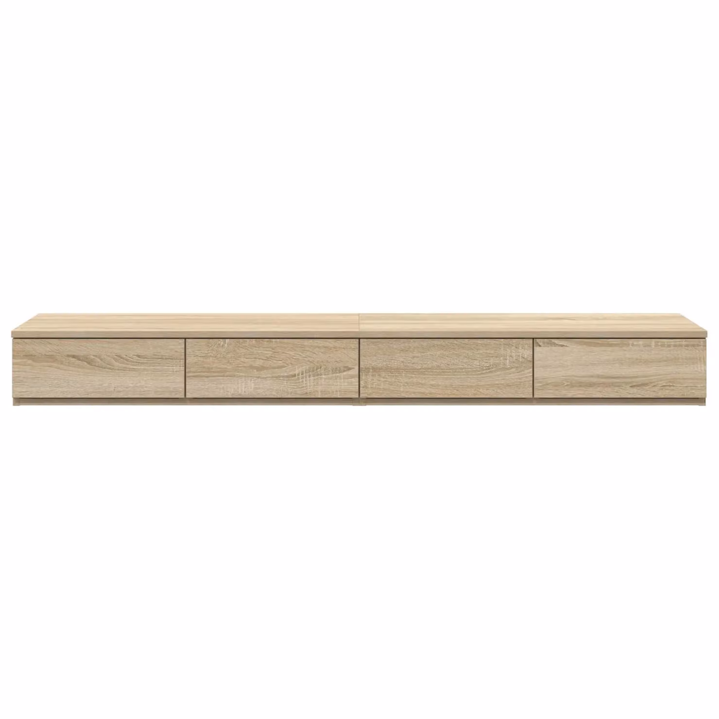 Berkfield Home Sonoma Oak Bed Drawers in Beige, W: 160 cm, D: 36.5 cm, H: 16.5 cm – 2