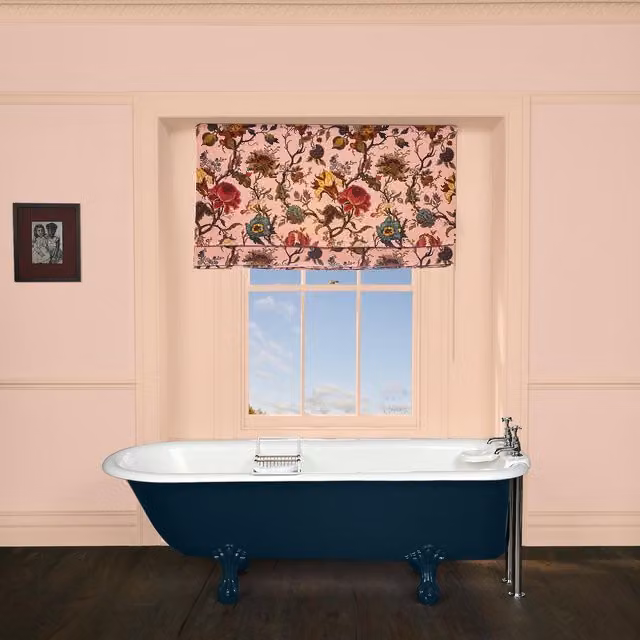 House of Hackney Artemis Floral Velvet Blind in Blush Pink