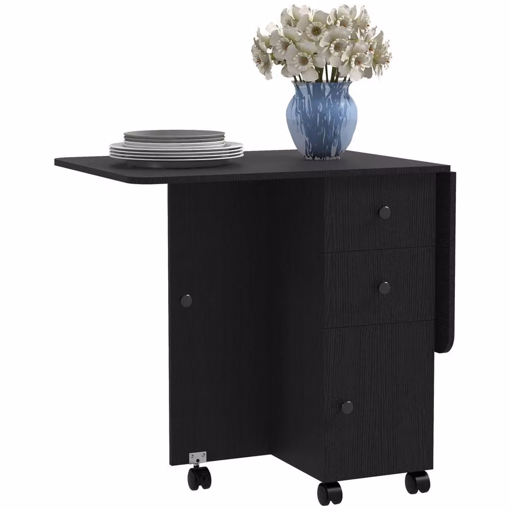 STILVORA Modern Black Dining Table with Wood and MDF Structure – 5