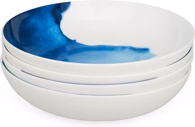 BlissHome Rick Stein Set of 4 Supper Bowls in White and Multicolour – 1
