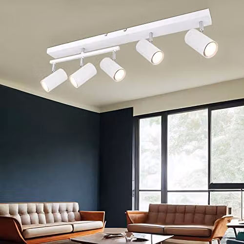 Netlighting Robby Ceiling Spotlight Bar in White with 5x GU10 Sockets, W/D/H: 70 x 35 x 17 cm – 4