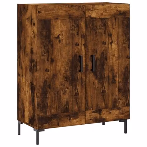 vidaXL Modern Smoked Oak Sideboard and Storage Cabinet in Brown