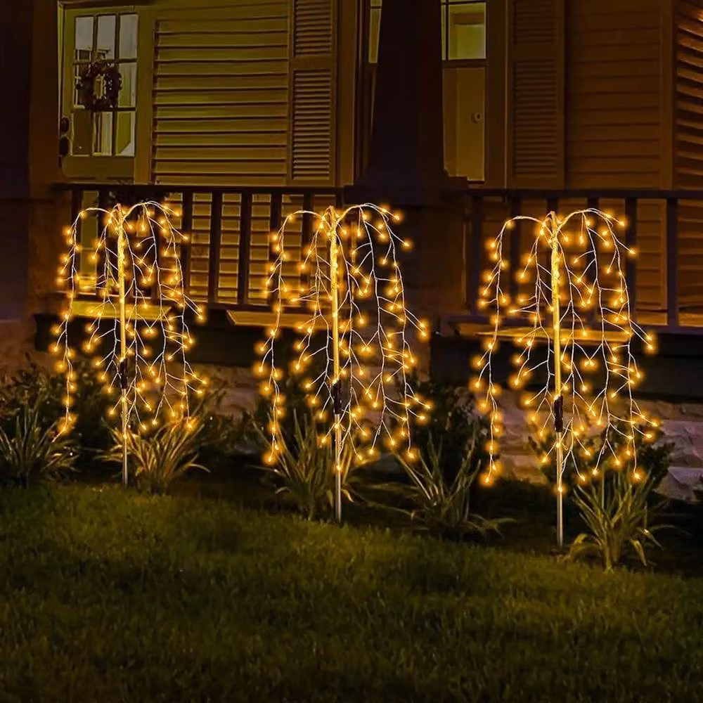 EONLION LED Solar Power Firework Garden Lights in Warm White, Height: 100 cm – 4