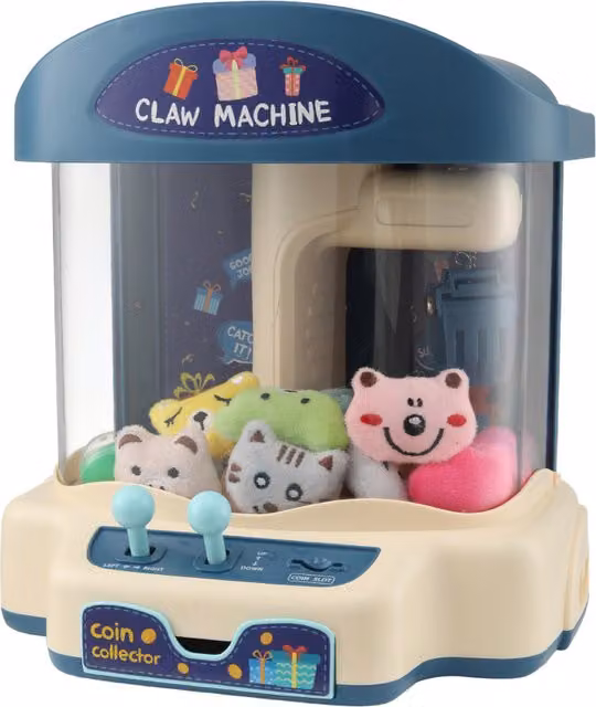 Kidkid Mini Claw Machine with Coins - Blue