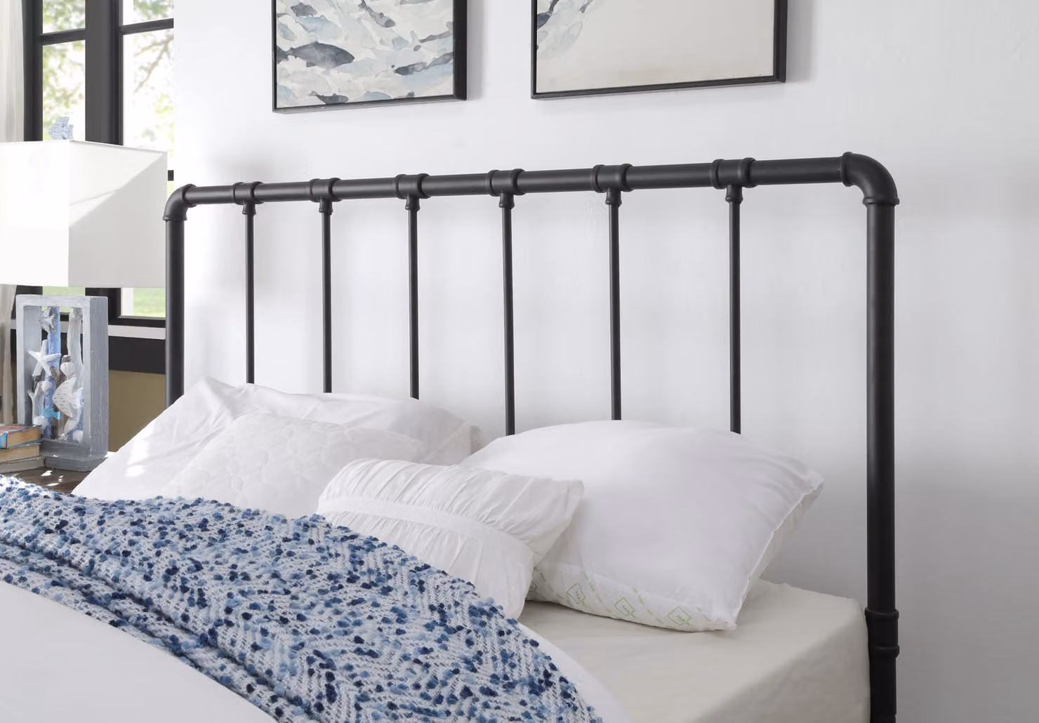 Flintshire Furniture Ltd Kinnerton Industrial Metal Bed Frame in Black, 180 x 200 cm – 2