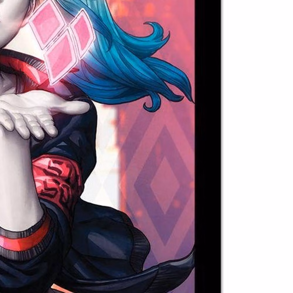 DC Comics Harley Quinn Blow Framed Paper Poster in Red and Multicolour – 2