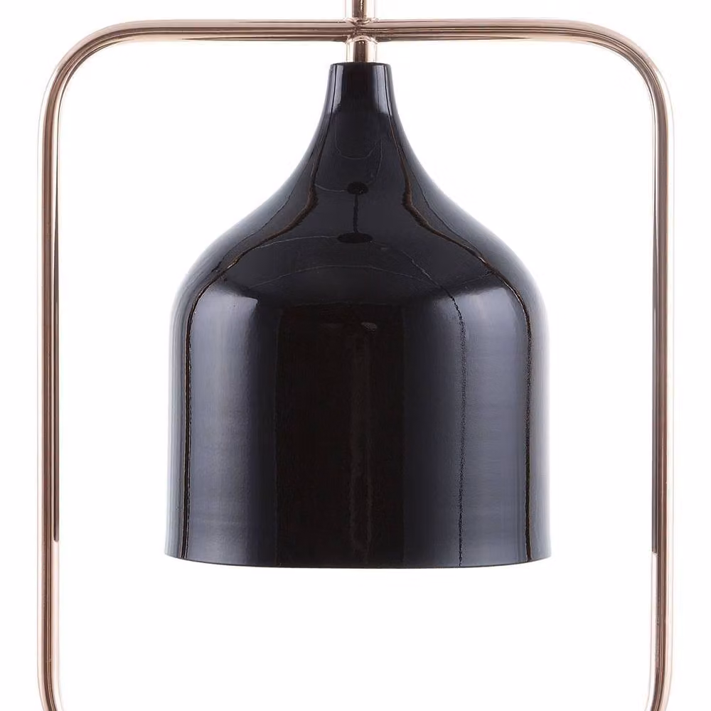 Wyld and Coco Black Iron and Copper Industrial Rectangular Pendant Light – 2