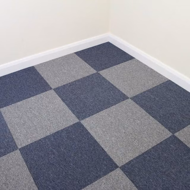 Monstershop Glue Down Carpet Tiles in Blue and Grey, 10m2 – 5