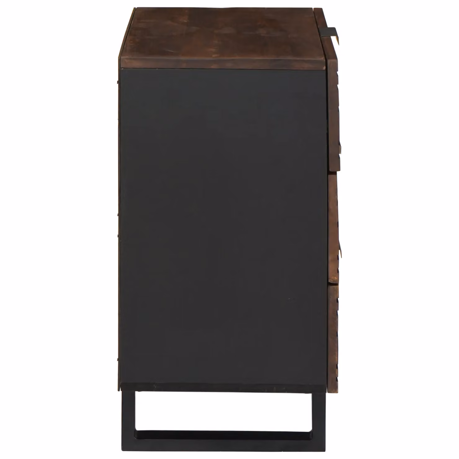 Berkfield Home Modern Bedside Cabinet in Brown, Solid Mango and MDF Wood, W/D/H: 50 x 33 x 60 cm – 2