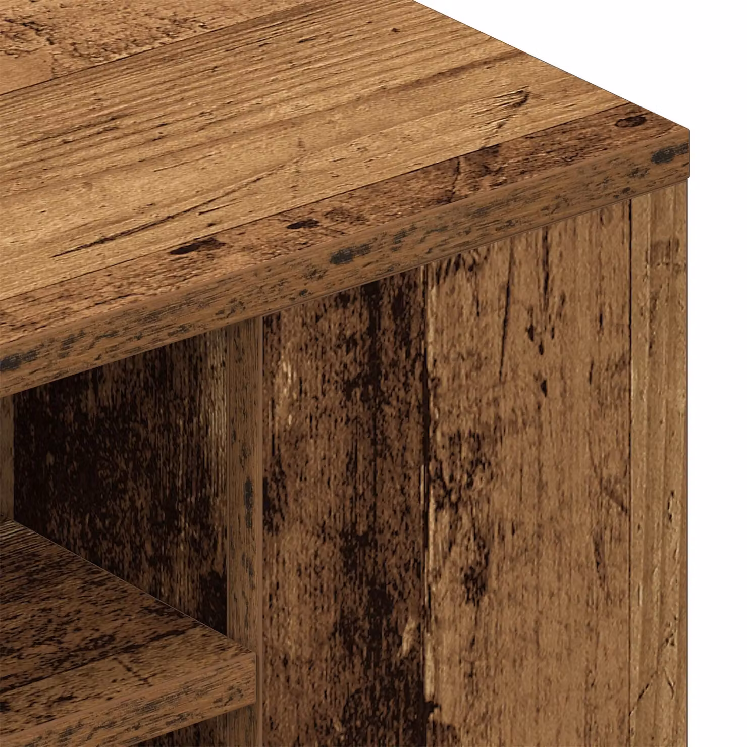 Berkfield Home Rustic Brown TV Cabinet in Engineered Wood, W: 100 cm, D: 30 cm, H: 26.5 cm – 3