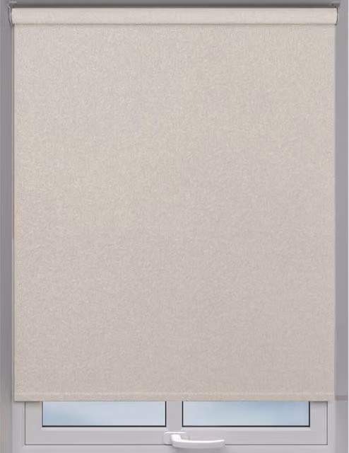 Terrys Brulee Plain Beige Blackout Textile Made to Measure Roller Blind
