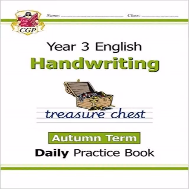 CGP Books KS2 Year 3 Daily Handwriting Practice Book, Autumn Term, Multicolour Paperback