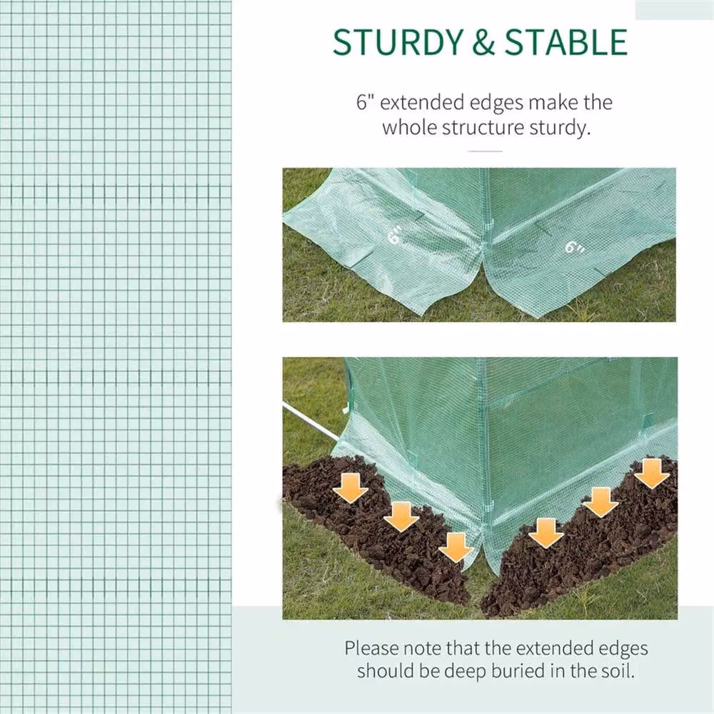 EONLION Green Greenhouse Replacement Plastic Cover – 2