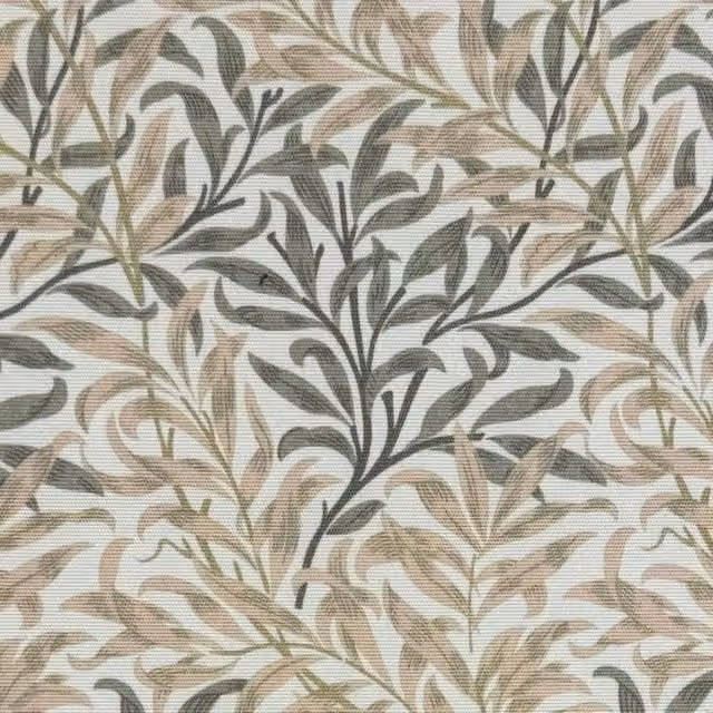 William Morris Willow Boughs Floral Linen Outdoor Fabric in Beige and Multicolour