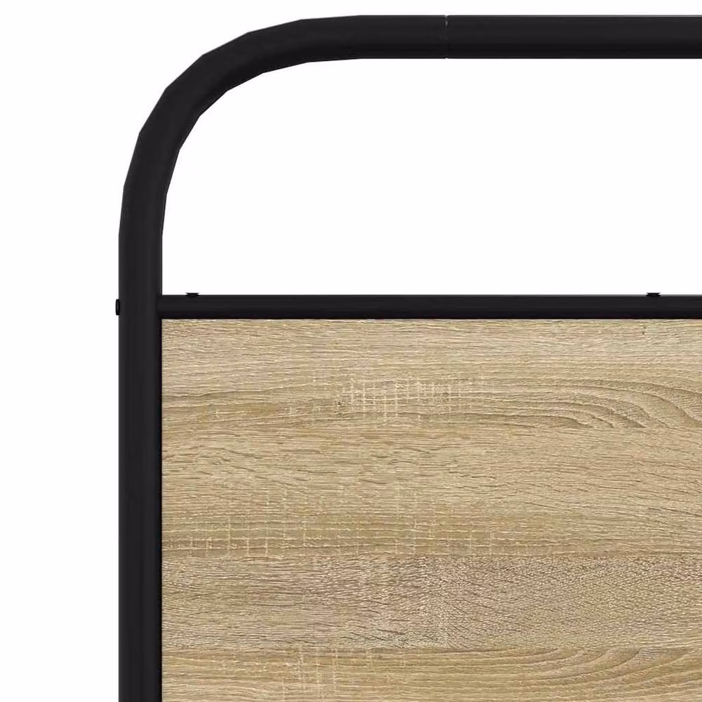 Berkfield Home Elegant Bed Frame in Brown Sonoma Oak, W/D/H: 80 x 200 cm – 4