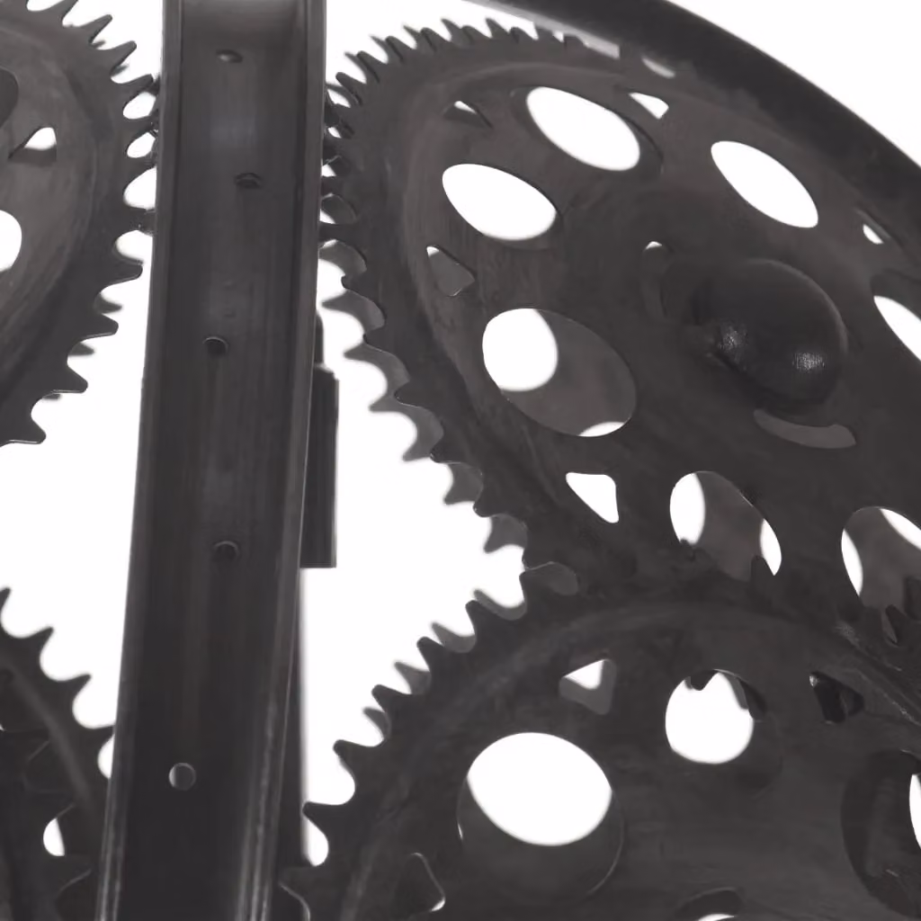 Berkfield Home Industrial Chain Wheel Design Ceiling Lamp, Black, Diameter: 45 cm, E27 – 5