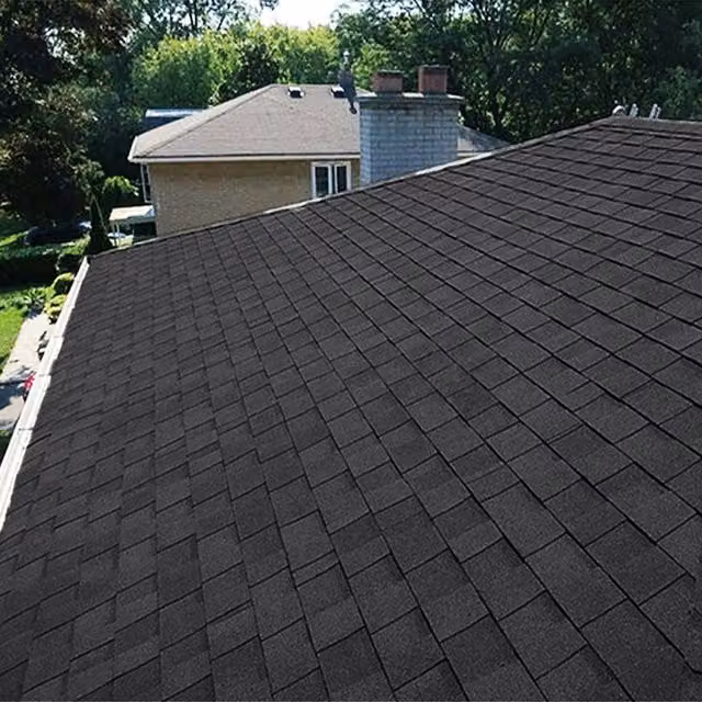 Livingandhome Set of 18 Self-Adhesive Asphalt Bitumen Roofing Shingles, Black