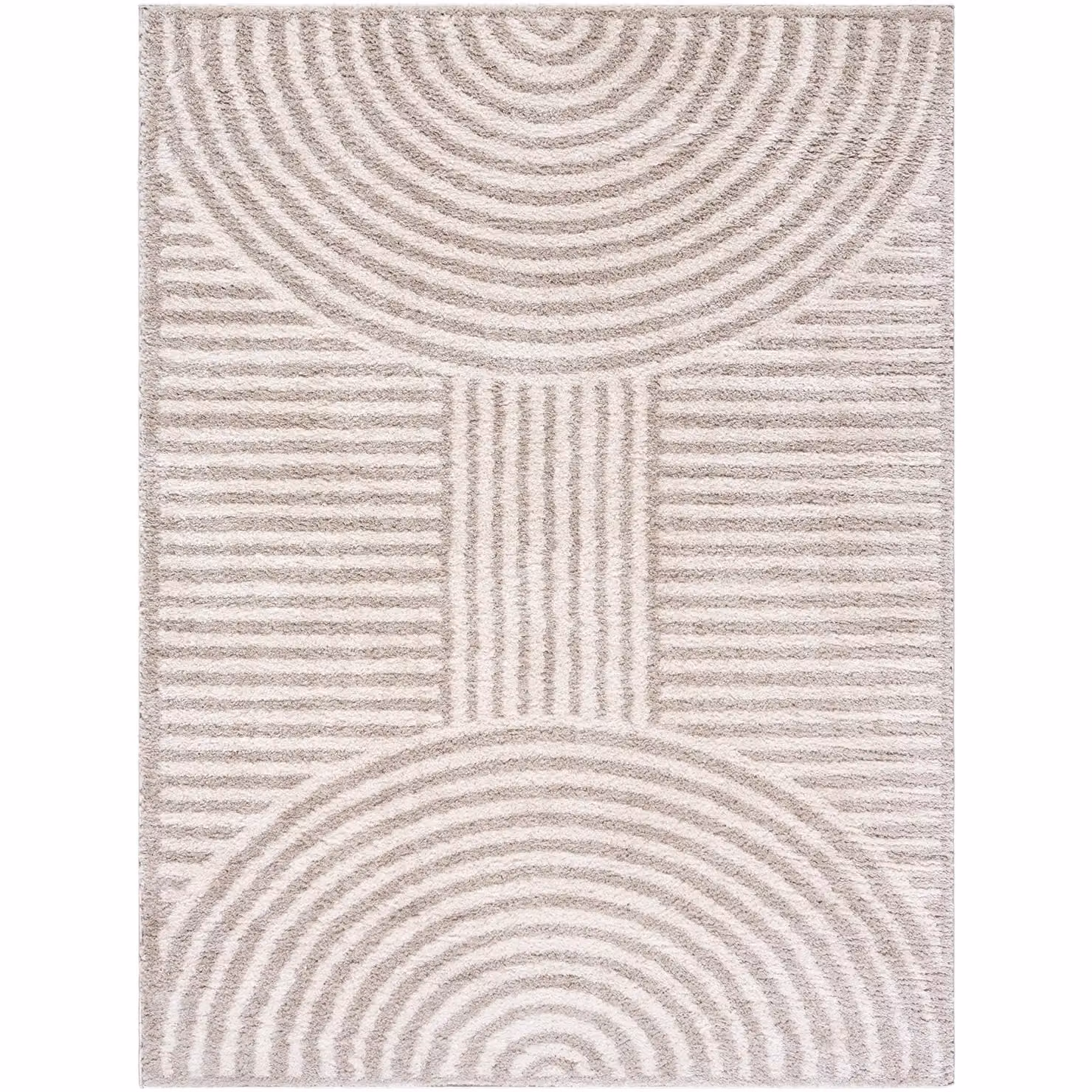 Livabliss Fossay Shag Washable High Pile Modern Rug in Mid Grey, W: 160 cm x L: 215 cm – 2