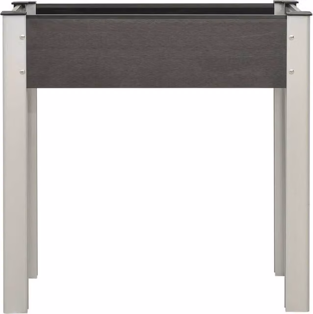 Berkfield Home Garden Grey WPC Raised Bed, W/D/H: 75 x 40 x 75 cm