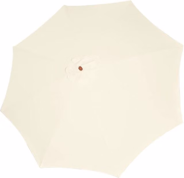 Berkfield Home Parasol in Sand White, W: 300 cm, D: 258 cm