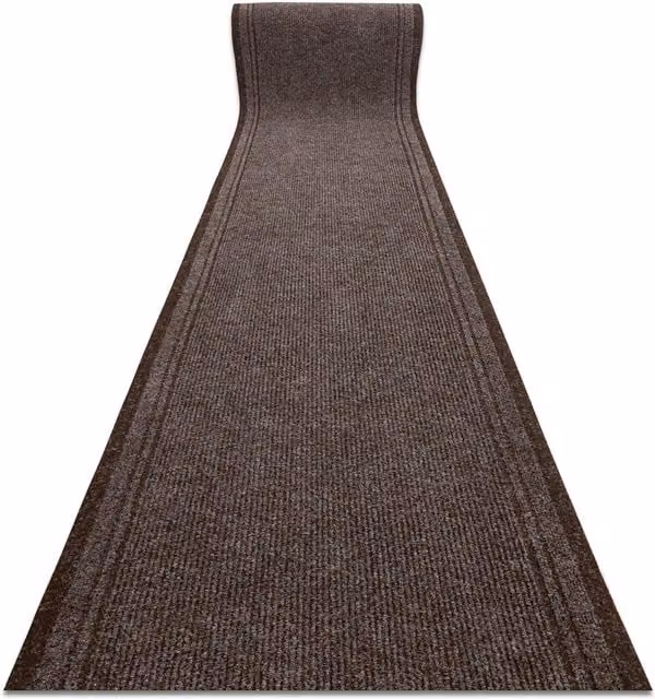 RugsX Malaga Anti-Slip Runner in Brown, W/D/H: 100 x 220 cm – 1