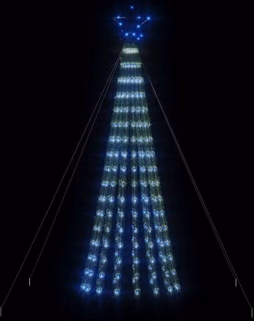Berkfield Home Beautiful Christmas Tree Light Cone with 275 LEDs in Blue and Green, Height: 180 cm