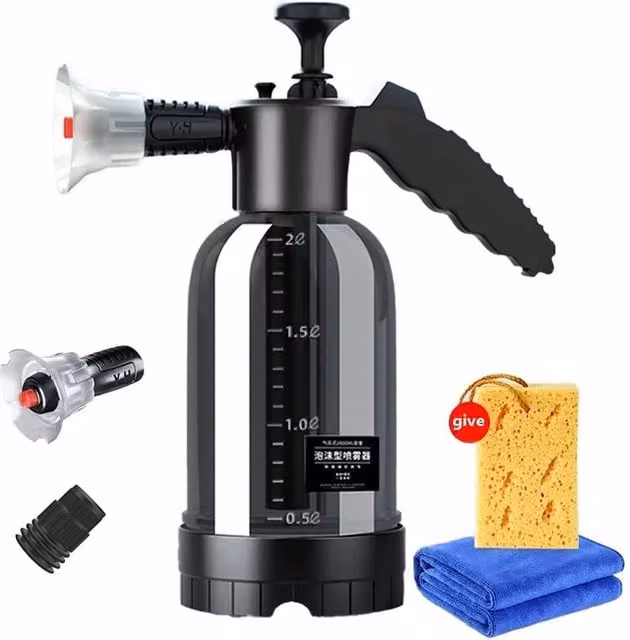 SPETLEK 2L Manual Car Wash Foam Pressure Sprayer in Black – 1