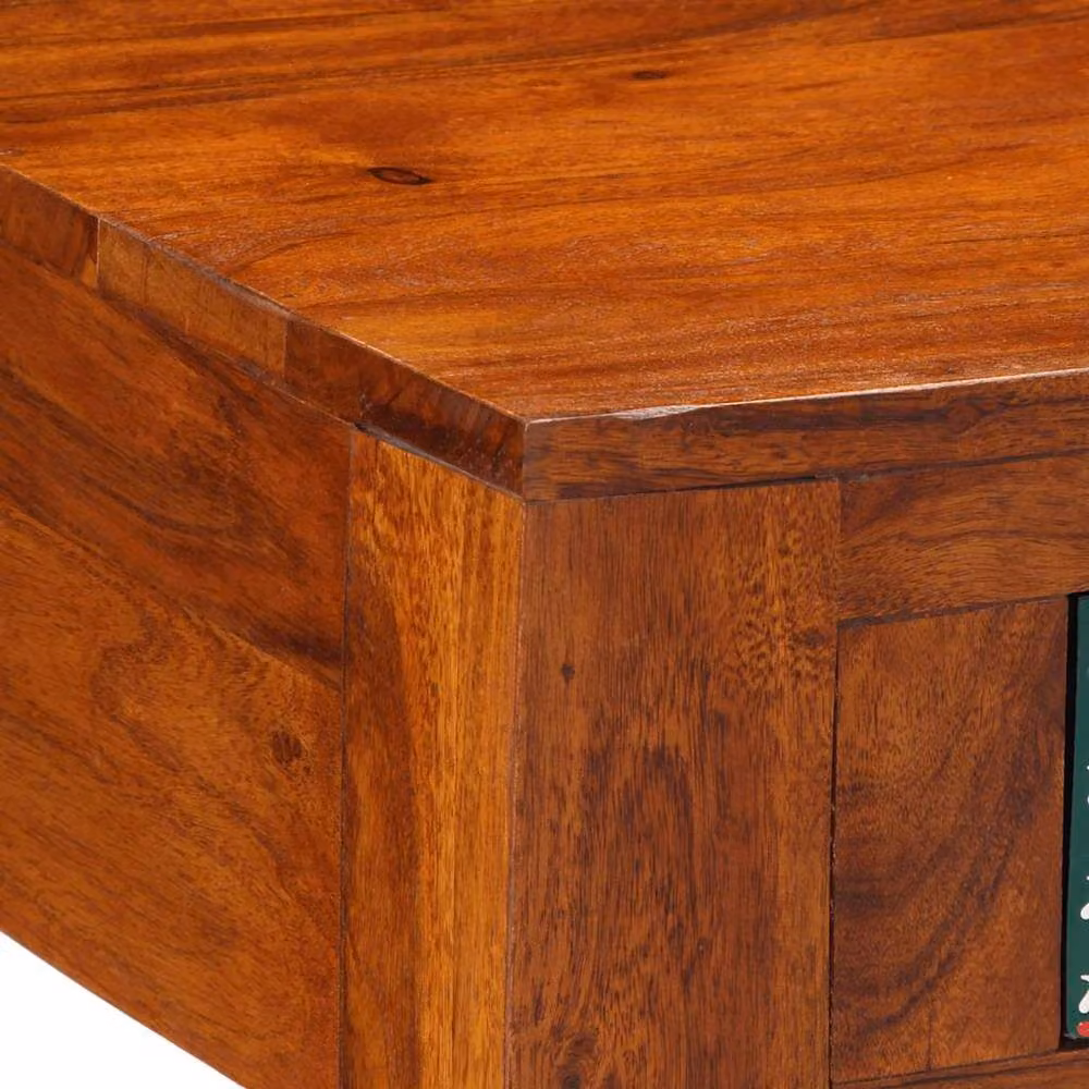 Berkfield Home Sturdy Acacia Wood Coffee Table in Brown, W: 90 cm, D: 50 cm, H: 40 cm – 2
