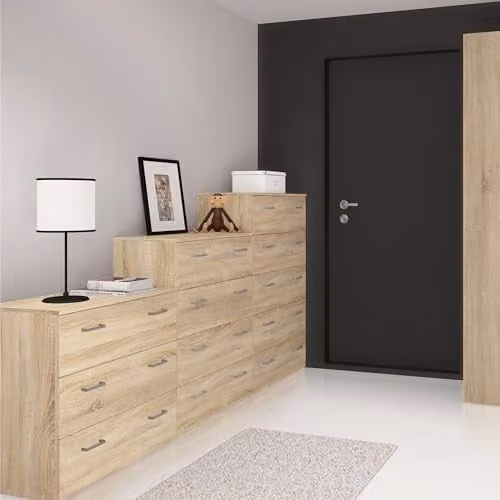 Furniture To Go Space Chest of 3 Drawers in Oak Brown – 3