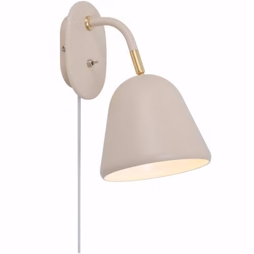 Nordlux Fleur Metal Wall Light in Beige and Brown with E14 Socket – 1