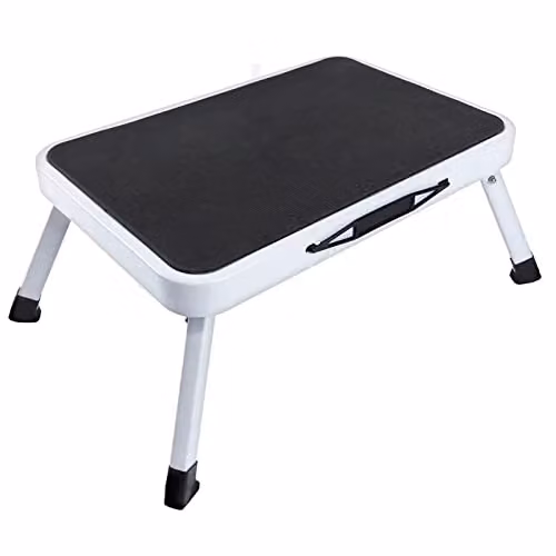 Gr8 Home Single Step Folding Caravan Stool in Red or White, W/D/H: 38 x 26 x 17.5 cm – 3