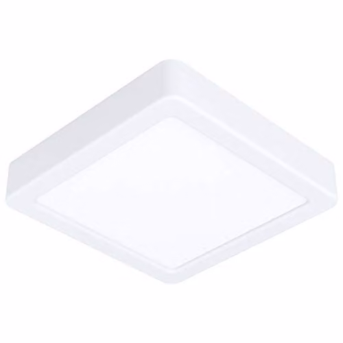Loops Square Surface Mounted LED Wall and Ceiling Light, White, 10.5W, 3000K Warm White