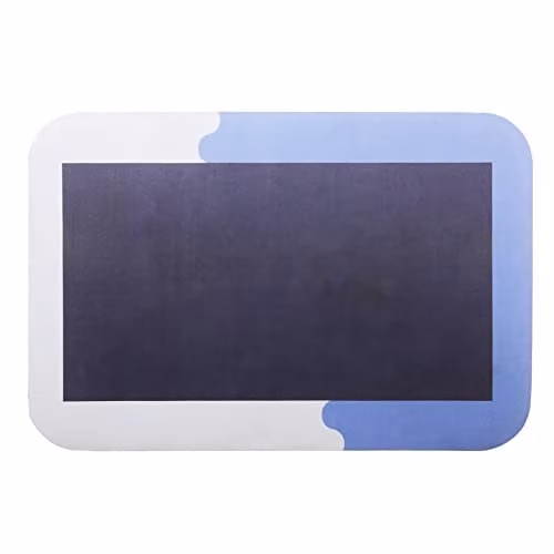 mysmartbuy Diatomite Bath or Shower Mat, Blue, W: 60 cm, D: 40 cm